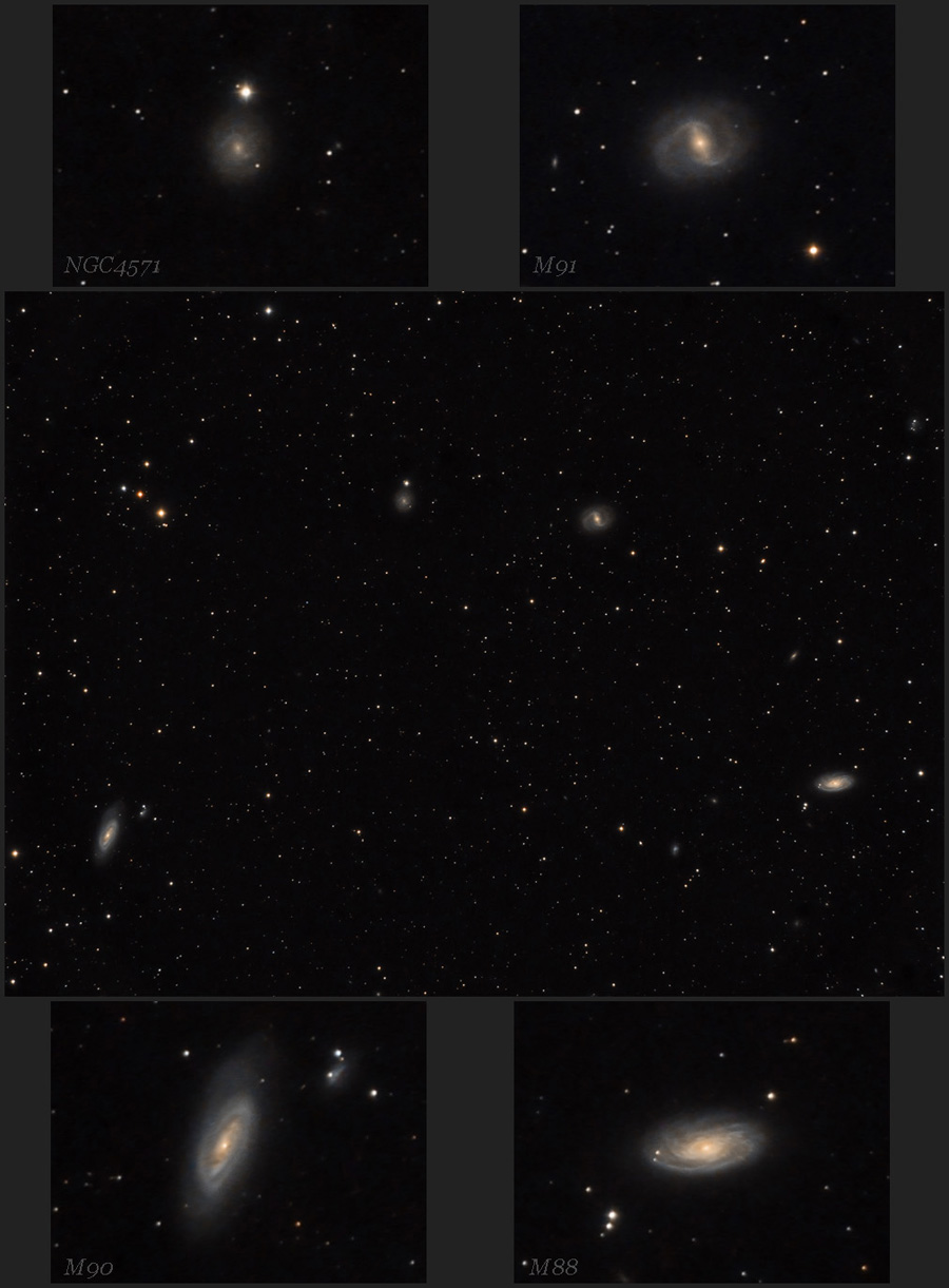 Galàxies M88 M90 M91 i NGC4571